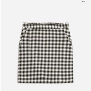 NWT Medium Black/White Checkered Skies are Blue Cadence Skirt